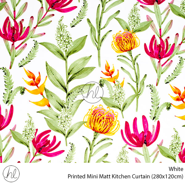 Printed Mini Matt Kitchen Curtain