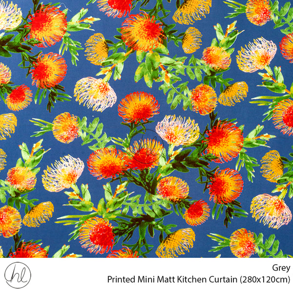 Printed Mini Matt Kitchen Curtain