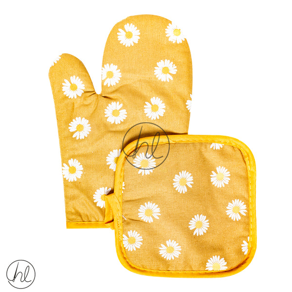 Oven Glove Set (ABY-5243) (Yellow)