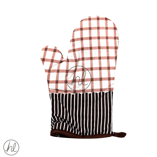 Oven Glove (ABY-5249) (Pink Brown)