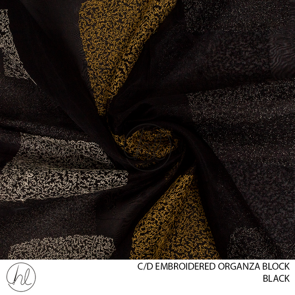 C/D Organza Embroidered Block