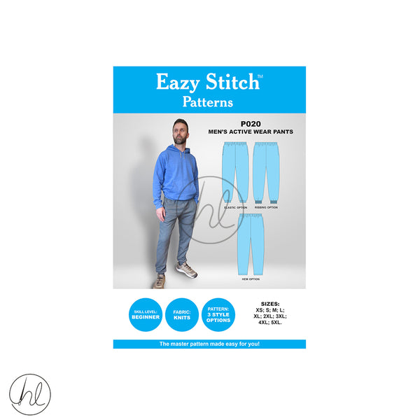 Eazy Stitch Patterns - Men's Active Wear Pants 	P020