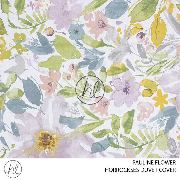 HORROCKSES DUVET COVER (DESIGN 04) (PAULINE FLOWER) (SINGLE)