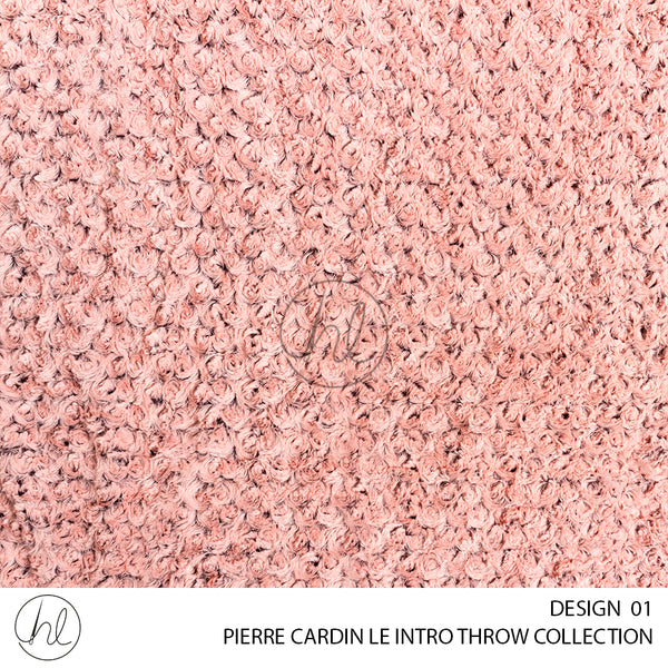 PIERRE CARDIN FAUX FUR SHERPA THROW (LE INTRO) (DESIGN 01) (150X200CM) (2 FOR 500)