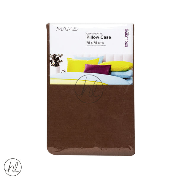 Continental Pillow Cases (Light Brown) (75x75cm)