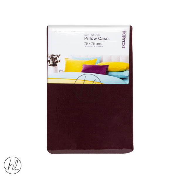 Continental Pillow Cases (Maroon) (75x75cm)