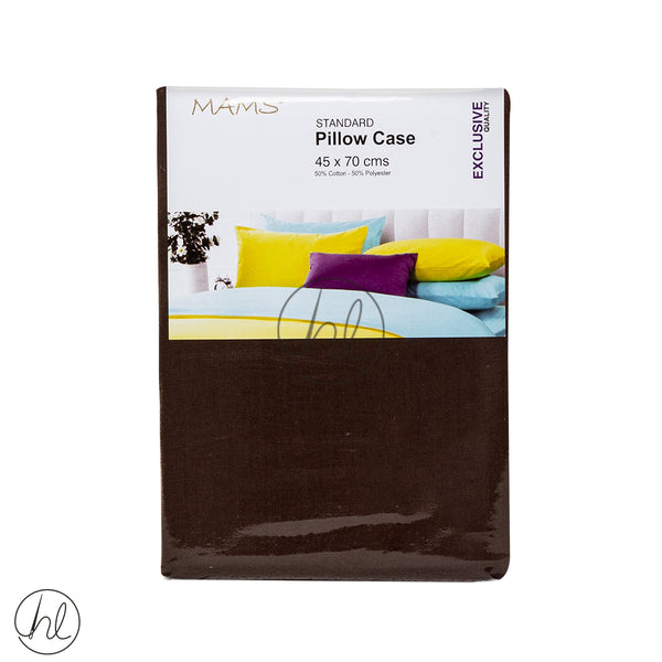 Standard Pillow Cases (Chocolate) (45x70cm)