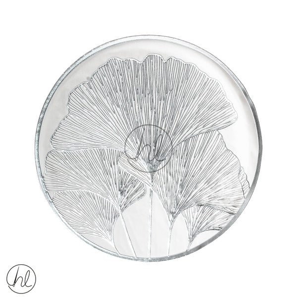 ROUND PLACE MAT (ABY-4718) (FLORAL/SILVER)