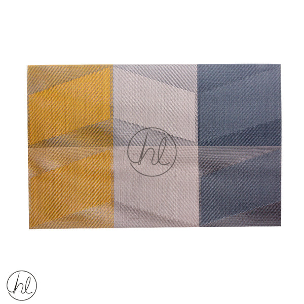 PLACEMAT (ABY-3658) (GOLD/GREY/SILVER) (RECTANGLE)