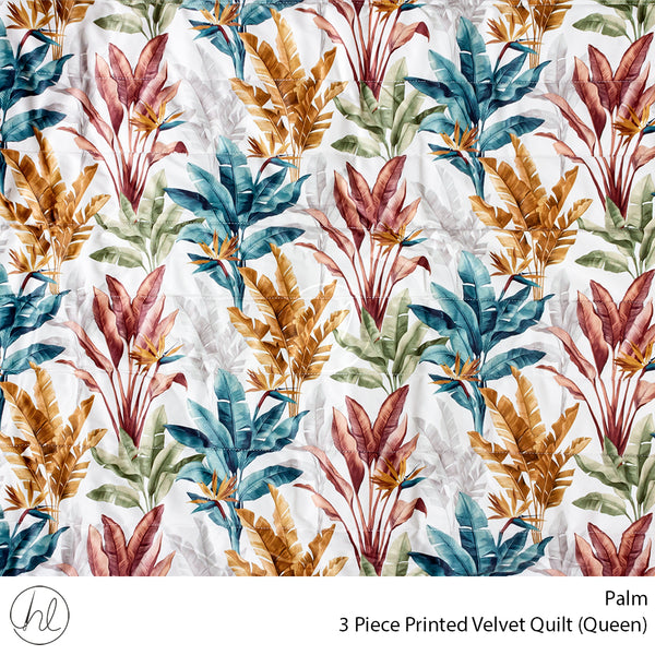 Quilt 3 Pce Prt Velvet 695