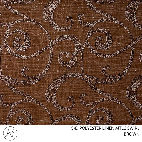 C/D Poly Linen Mtlc Swirl