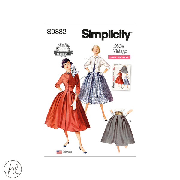 SIMPLICITY PATTERN S9882