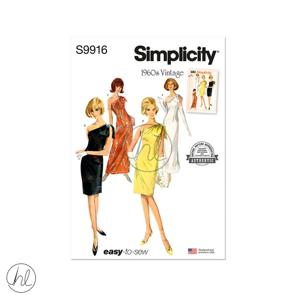 Simplicity Patterns S9916