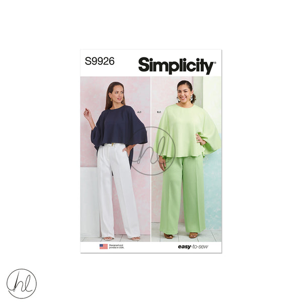 Simplicity Patterns  S9926