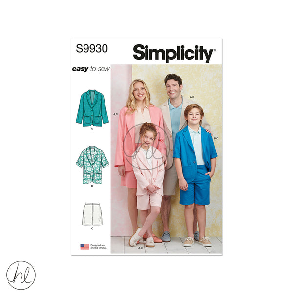 Simplicity Patterns S9930