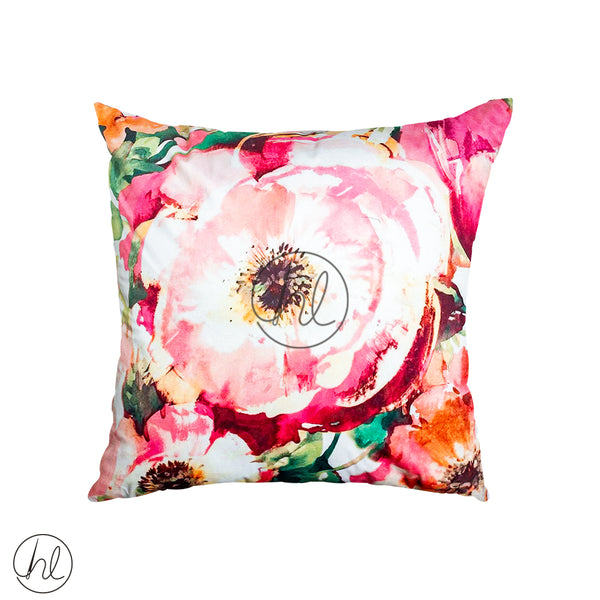 PRINTED SCATTER CUSHION (DESIGN 17) (PINK) (60X60CM)