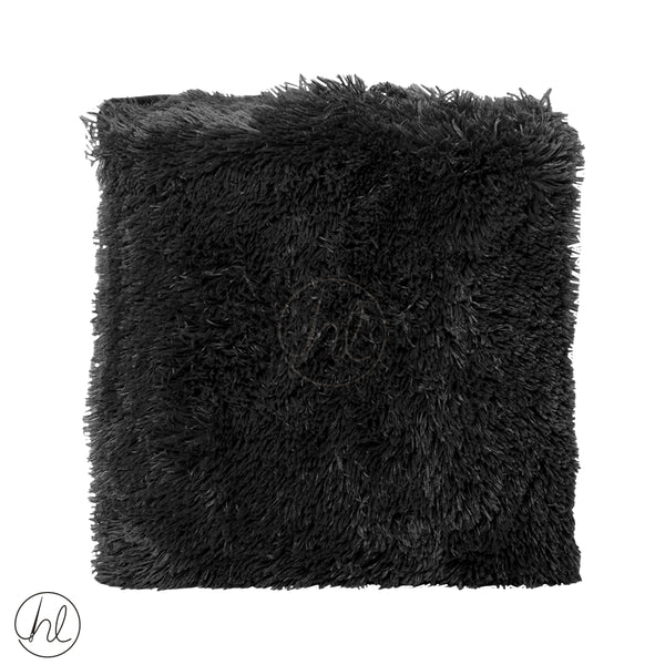 FLUFFY SCATTER CUSHION (IE) (CHARCOAL GREY) (50X50CM)