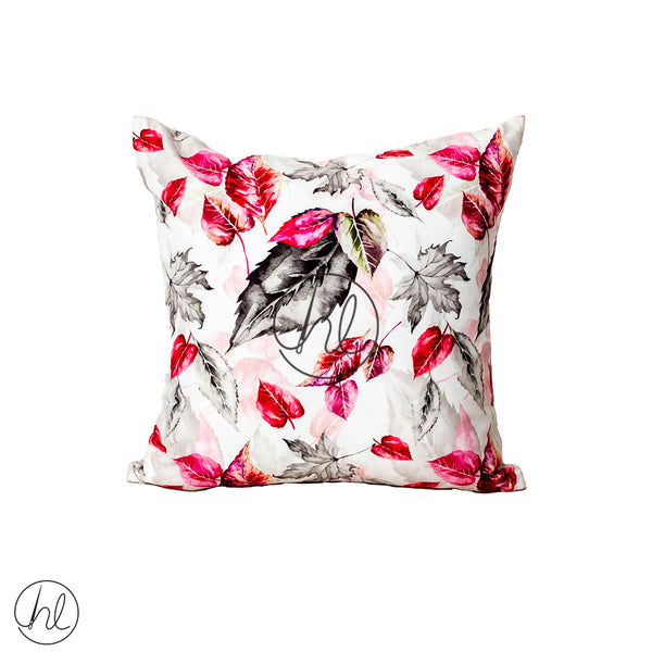 PRINTED UPHOLSTERY SCATTER CUSHION (ASSORTED) (LEAVES) (50X50CM)