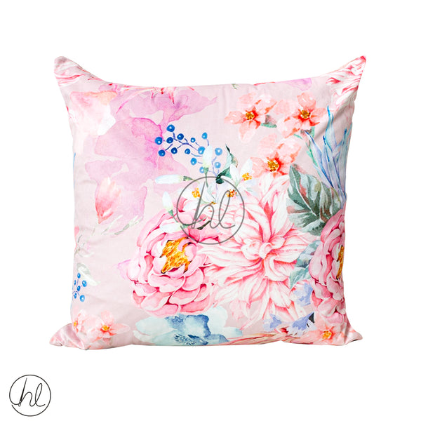 PRINTED SCATTER CUSHION (DESIGN 11) (PINK) (60X60CM)