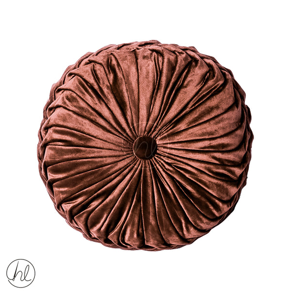 ROUND SCATTER CUSHION	(ABY-4309) (BROWN)