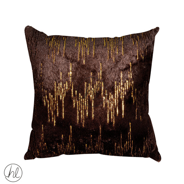 SCATTER CUSHION (ABY-3344) (BROWN) (45X45CM)