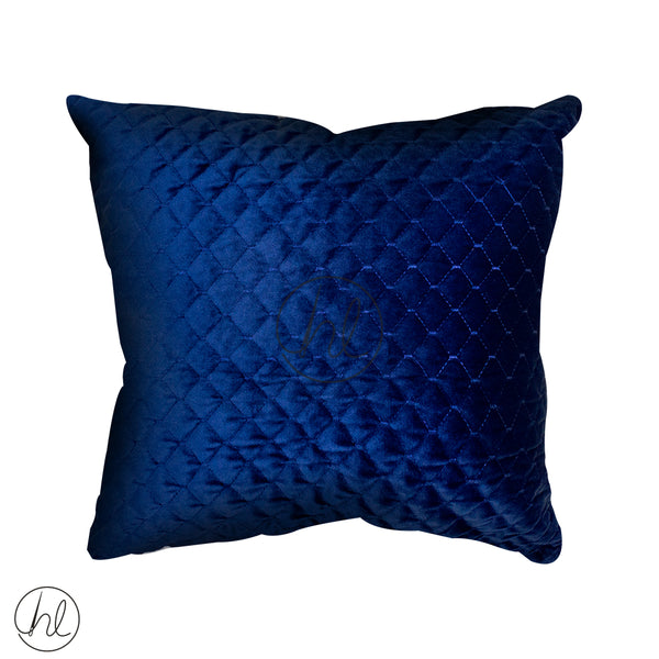 SCATTER CUSHION (QUILTED) (NAVY) (45X45CM)