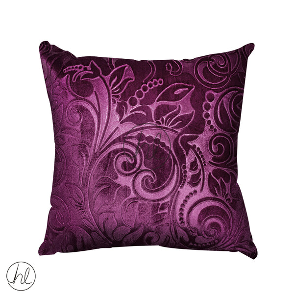 SCATTER CUSHION (ABY-3989) (PLUM) (45X45CM)