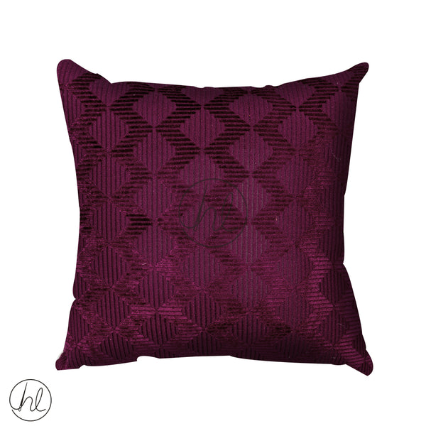 SCATTER CUSHION (ABY-0512) (PLUM) (45X45CM)