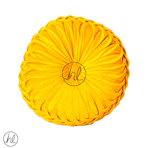 ROUND SCATTER CUSHION	(ABY-4309) (YELLOW)