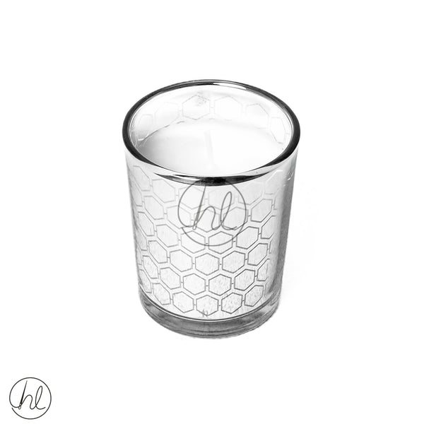 AROMA SCENTED CANDLE (ABY-4346) (LOTUS AND YLANG) (SILVER)