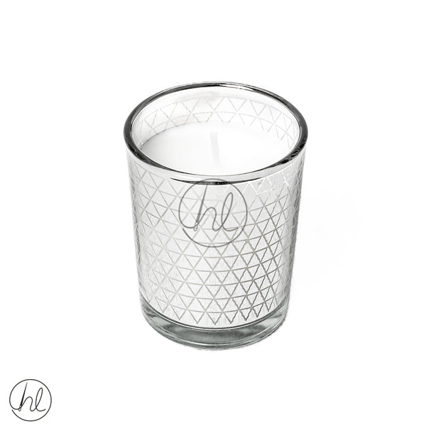 AROMA SCENTED CANDLE	(ABY-4346) (FRESH AGAVE) (SILVER)