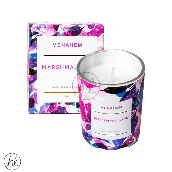 MENAHEM SCENTED CANDLE (ABY-4347) (MARSHMALLOW) (VIOLET)
