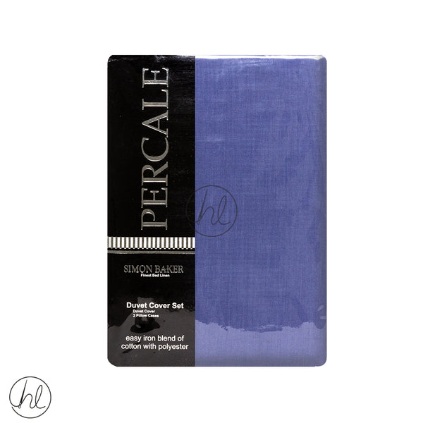 Polycotton Duvet Cover (200T) (Blue) (Double)