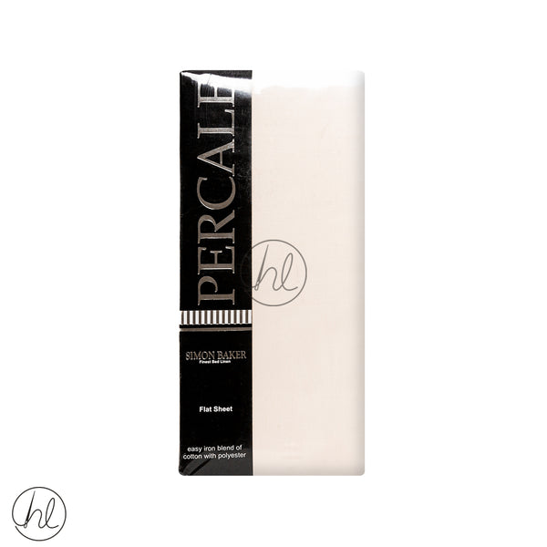 Polycotton Flat Sheet (200T) (Cream) (3/4)