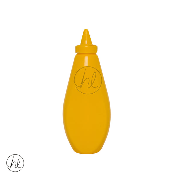 Squeeze Bottle Flat 500ml Mustard