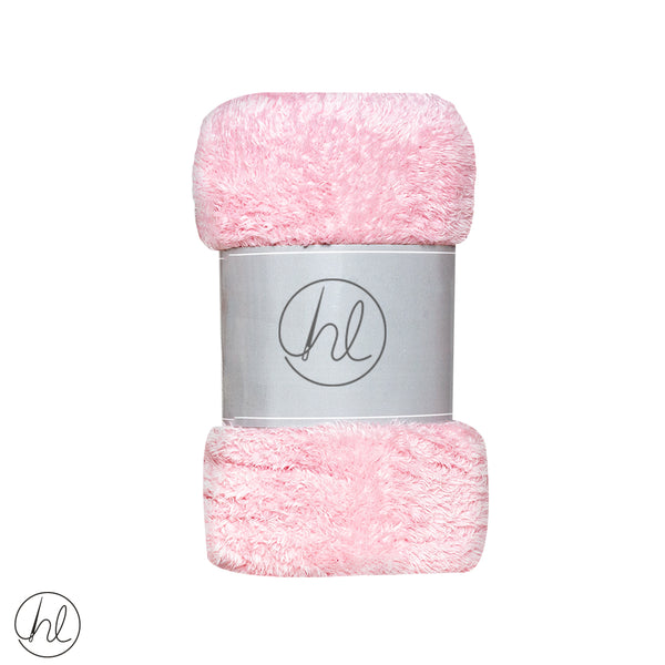 Brushed Teddy Sherpa Throw (Assorted) (Pink) (125x150cm)