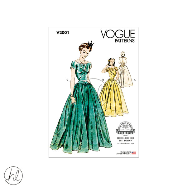 VOGUE PATTERN 	V2001