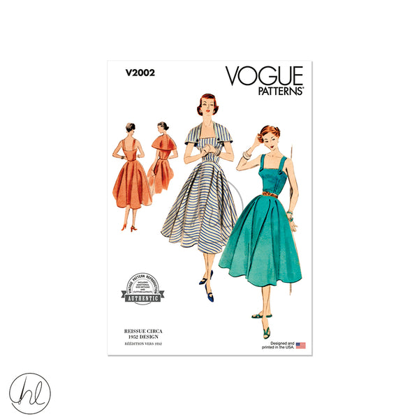 VOGUE PATTERN 	V2002