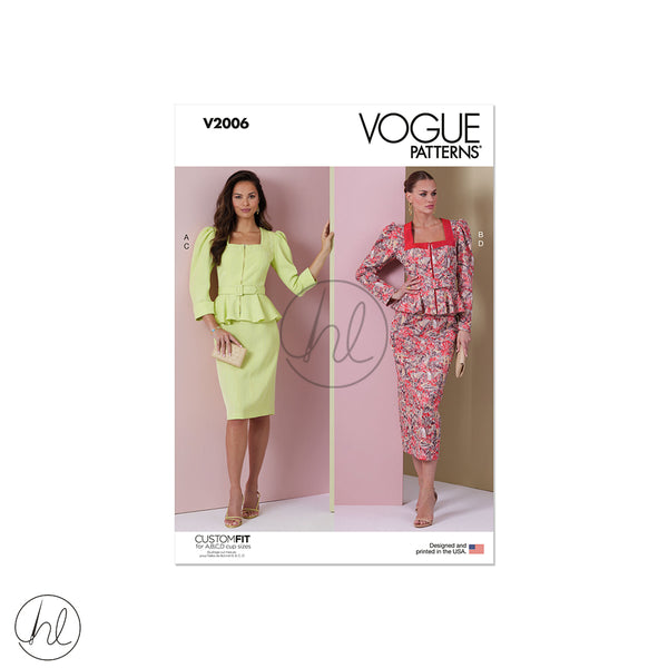 VOGUE PATTERN 	V2006