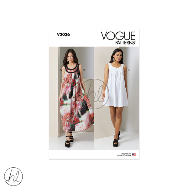 VOGUE PATTERN 	V2026