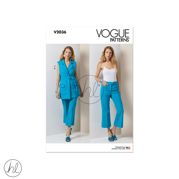 VOGUE PATTERN 	V2036