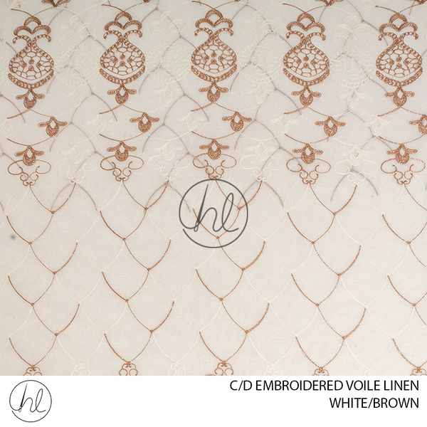 C/D Voile Embroidered Linen