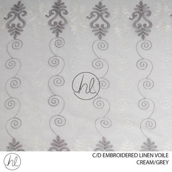 C/D Voile Embroidered Linen