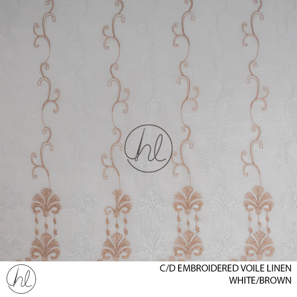 C/D Voile Linen Embroidered