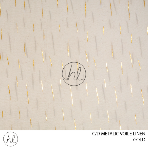 C/D Voile Linen Metallic