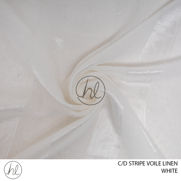 C/D Voile Linen Stripe Broad