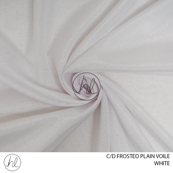 C/D Cornelly Voile Plain Frosted	CV	(300cm)	White