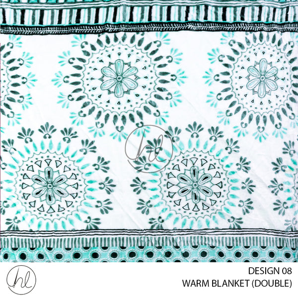 Warm Blanket (Design 08) (Assorted) (Double)