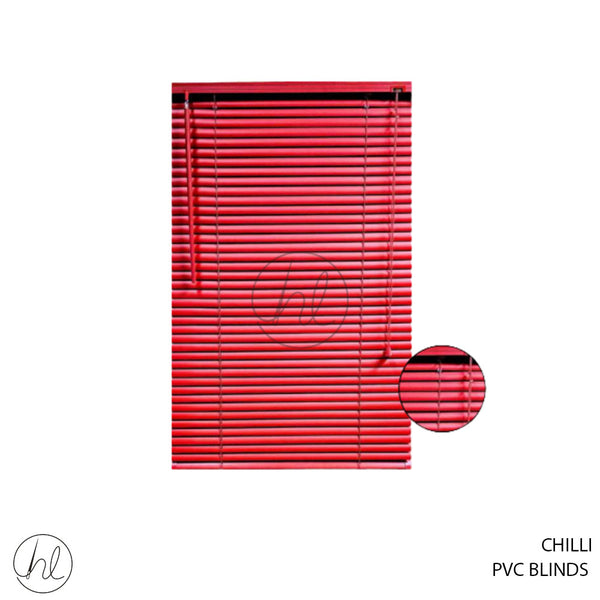 BLIND PVC 25MM CHILLI 100X120