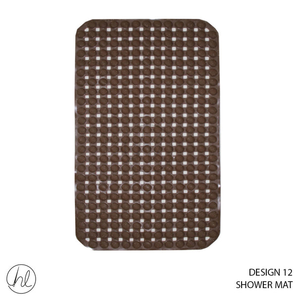 SHOWER MAT (50X80) (DESIGN 12) (ABY4770) (BROWN)